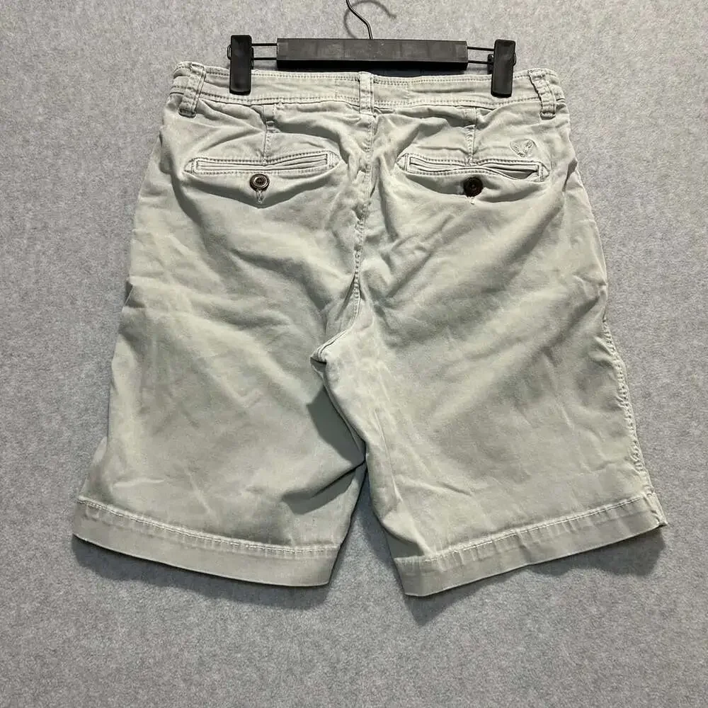 American Eagle Outfitters Light Gray Active Flex Shorts, Size 30